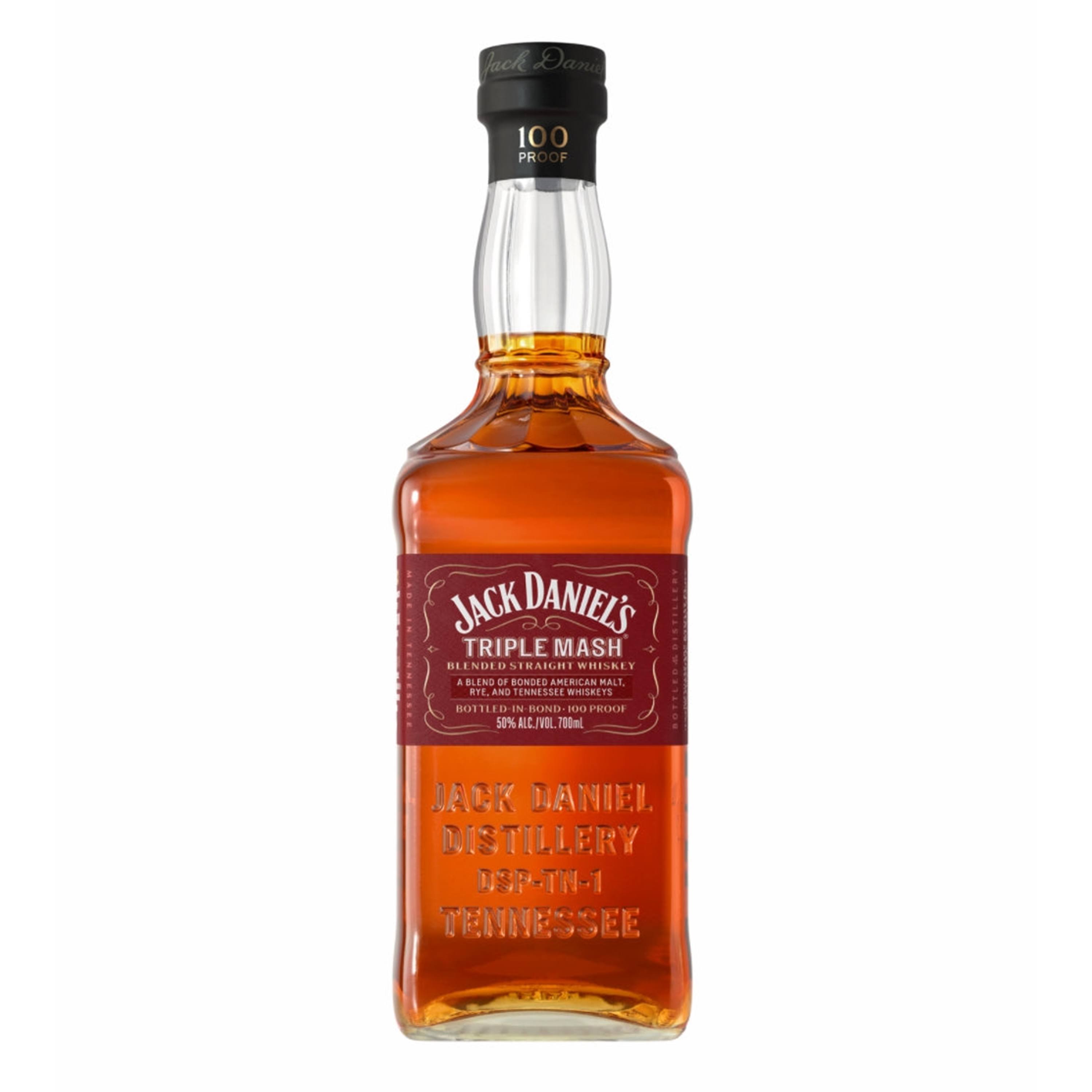 Jack Daniel's Whiskey, Blended Straight, Triple Mash - 700 ml
