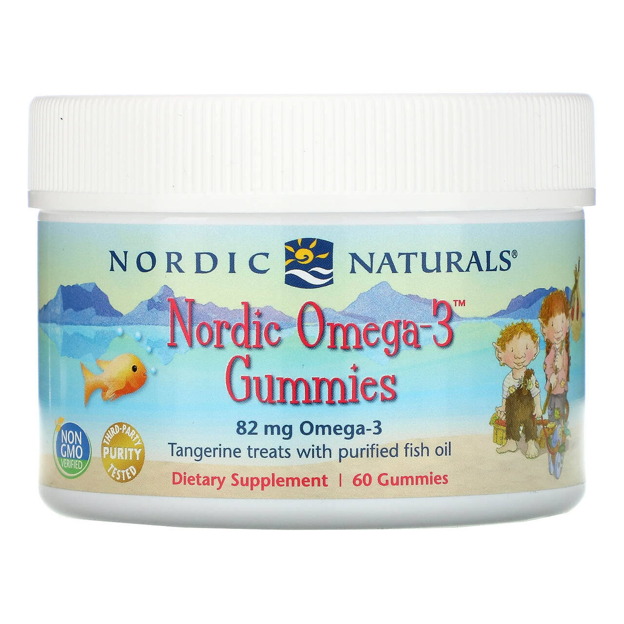 Nordic Naturals Nordic Omega-3 Gummies - Tangerine - 60 Gummies
