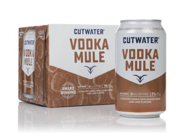 CutWater Spirits Vodka Mule 4 x 355ml Pre-Bottled Cocktails 7% Size 142cl