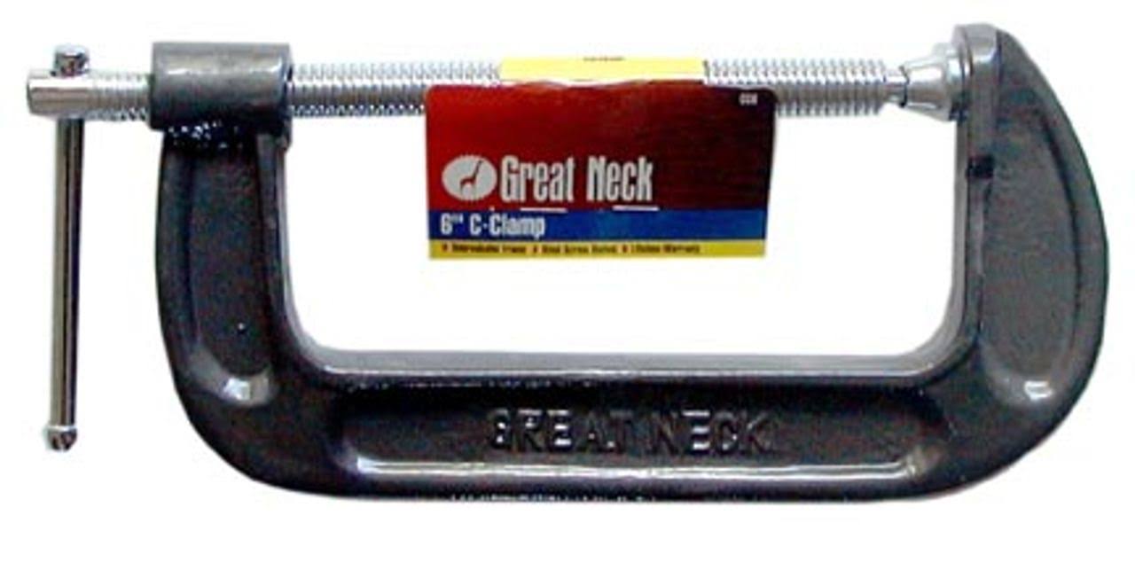 Great Neck CC6 Adjustable C Clamps - 6"