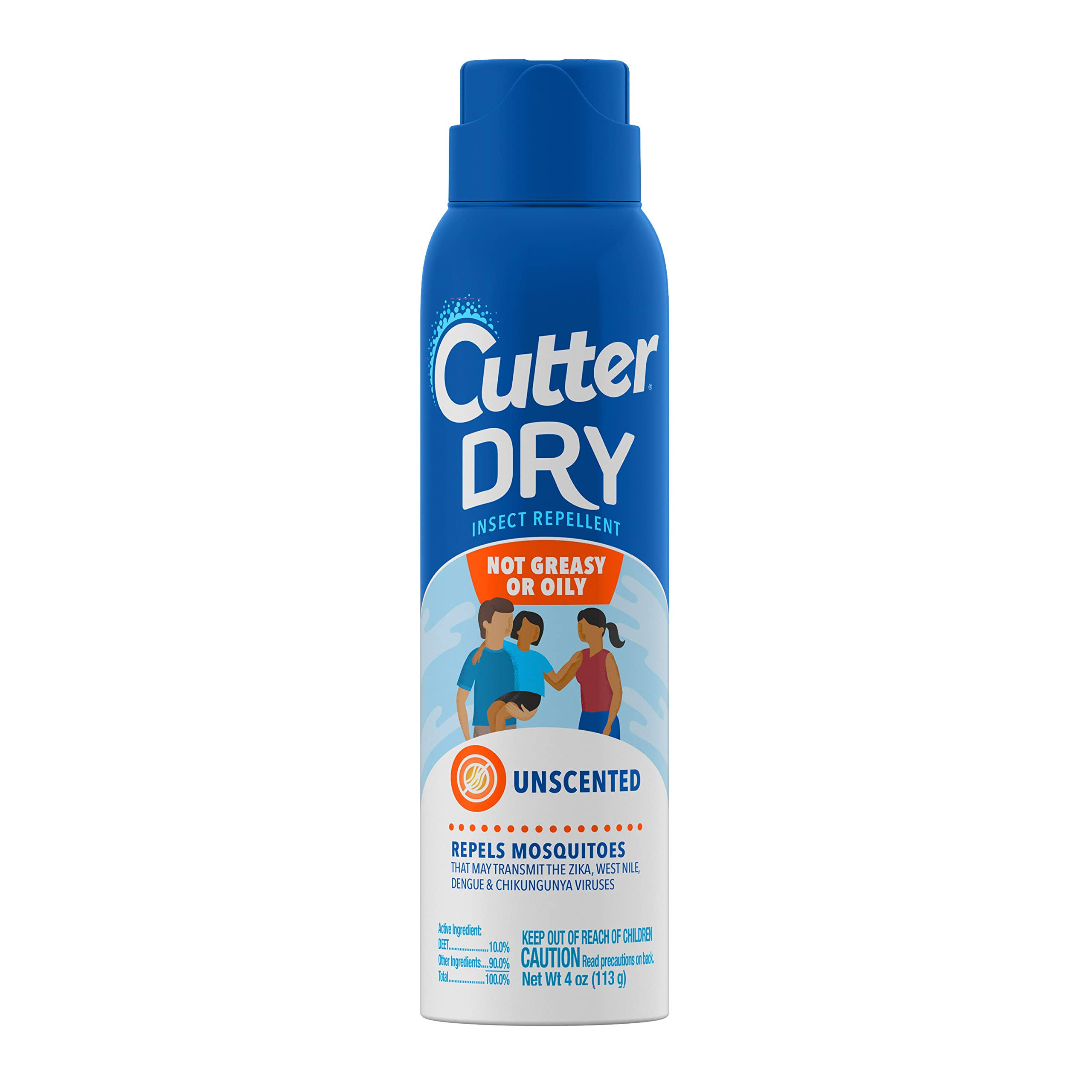 Cutter Dry Insect Repellent Aerosol Spray - 4oz