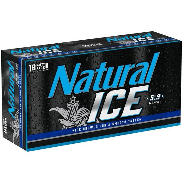 Natural Ice Beer - 18 Cans