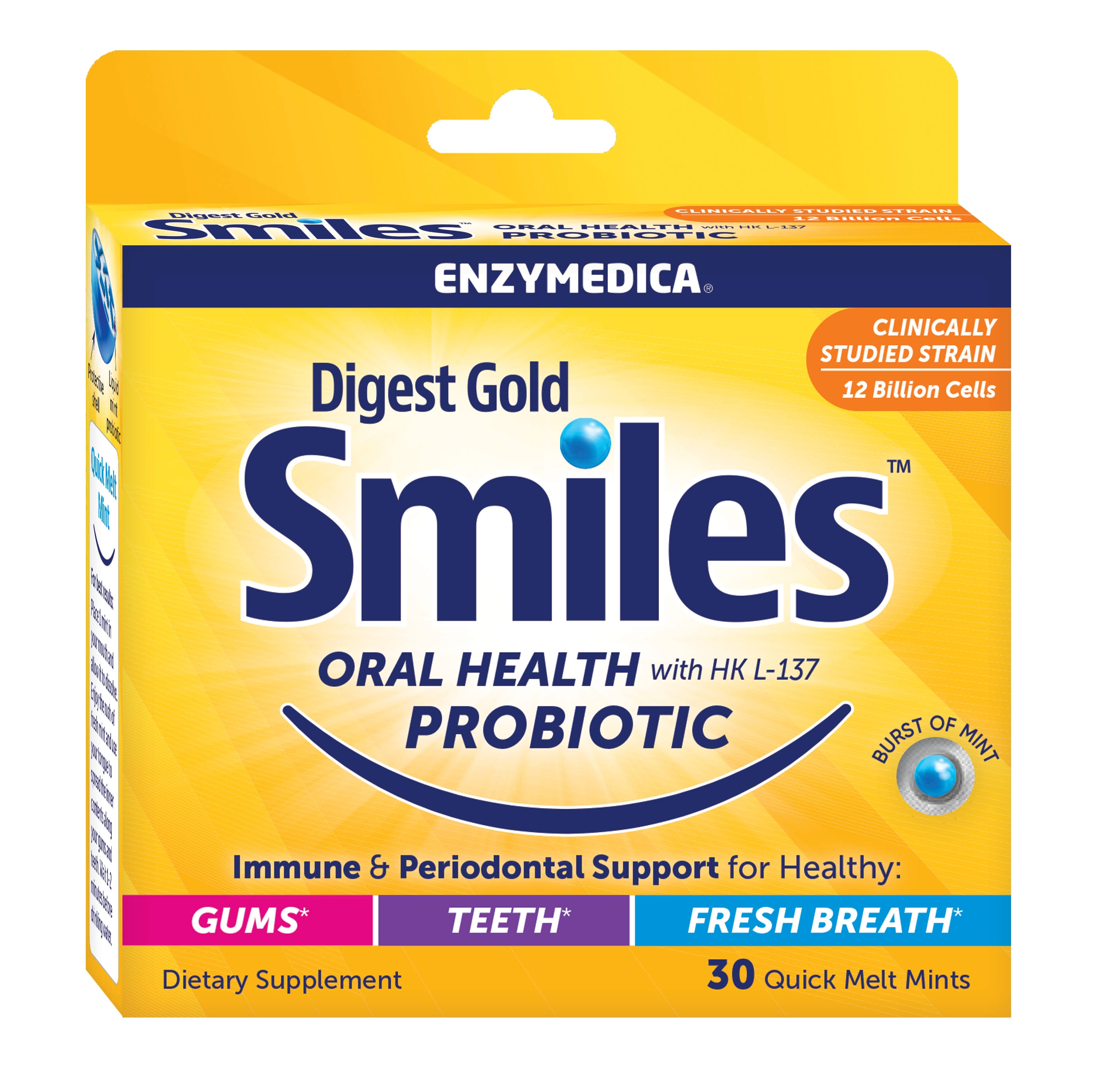 Enzymedica Digest Gold Smiles - 30 Mints