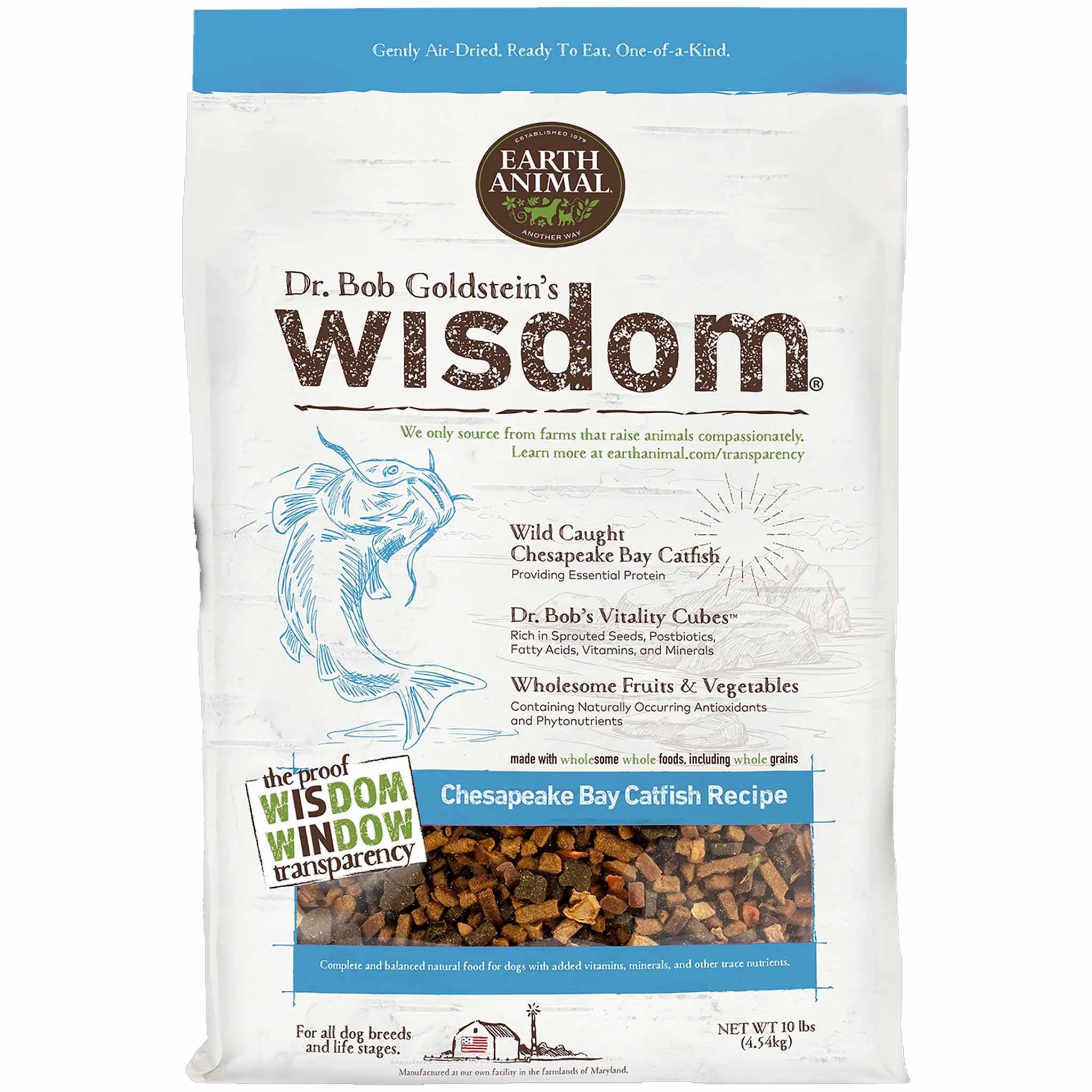 Earth Animal Wisdom Catfish Dry Dog Food, 1-Lb.