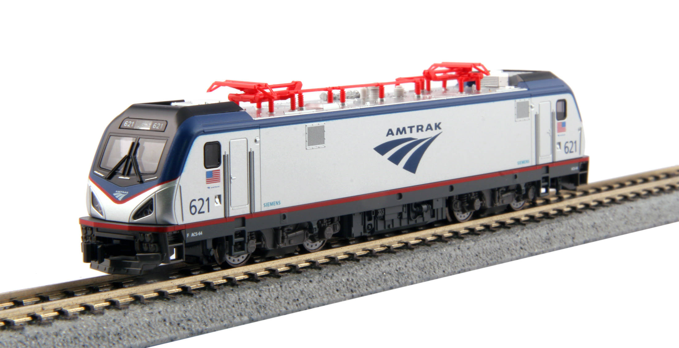 Kato 106-8001 N Scale Amtrak ACS-64 Amfleet Bookcase Train-Only Set (Phase Vi), Multicolor