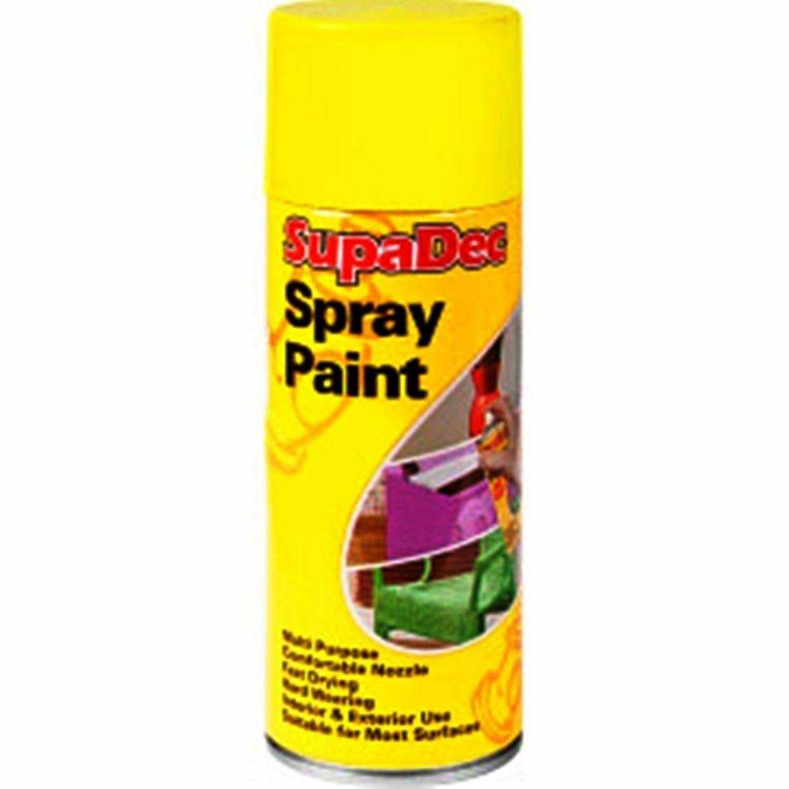 SupaDec Spray Paint - 400ml Yellow