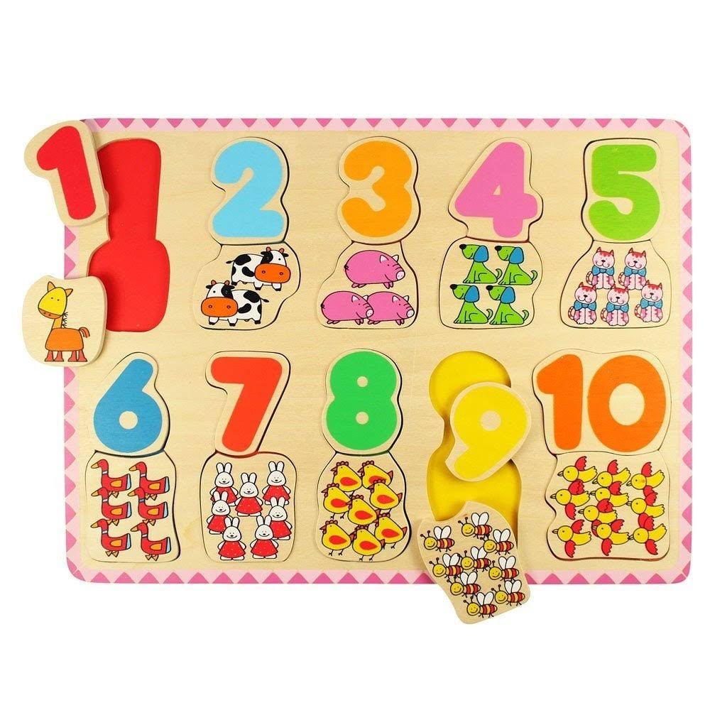Bigjigs Toys BJ549 Number and Colour Matching Puzzle