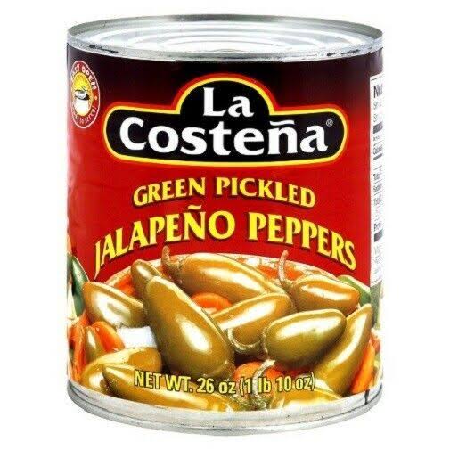 La Costeña Green Pickled Jalapeño Peppers - 737g