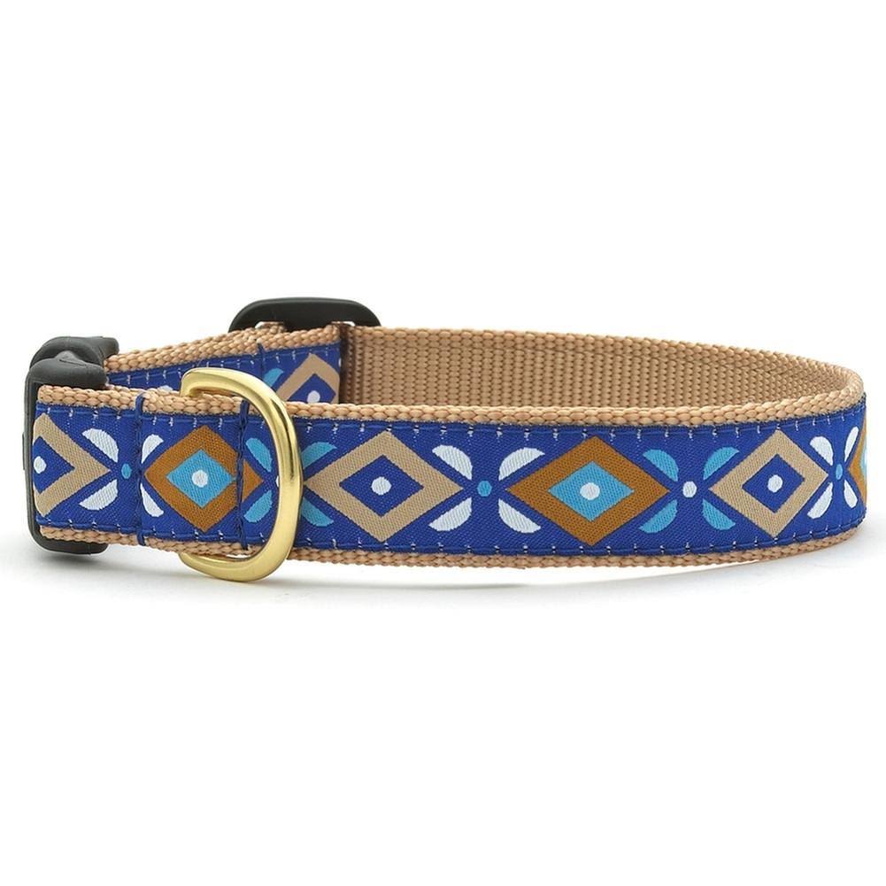 Up Country Aztec Dog Collar - Medium, Blue
