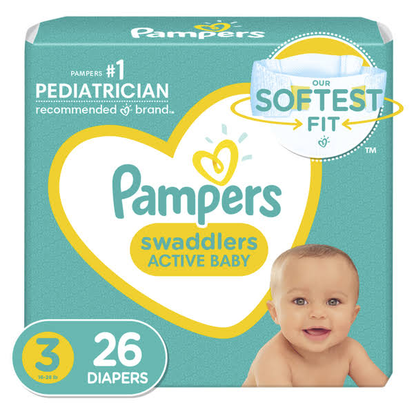 Pampers Swaddlers Active Baby Diaper Size 3