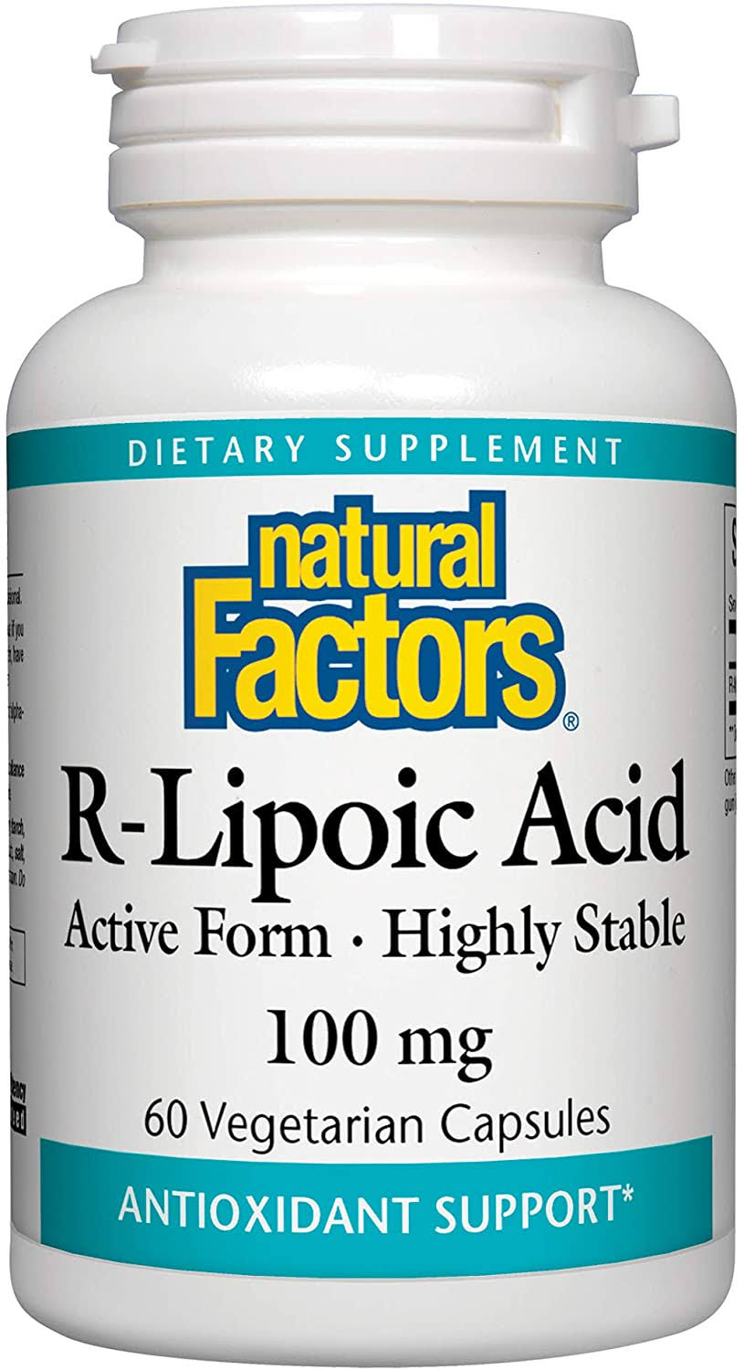 Natural Factors R-Lipoic Acid Supplement - 60 Vegetarian Capsules