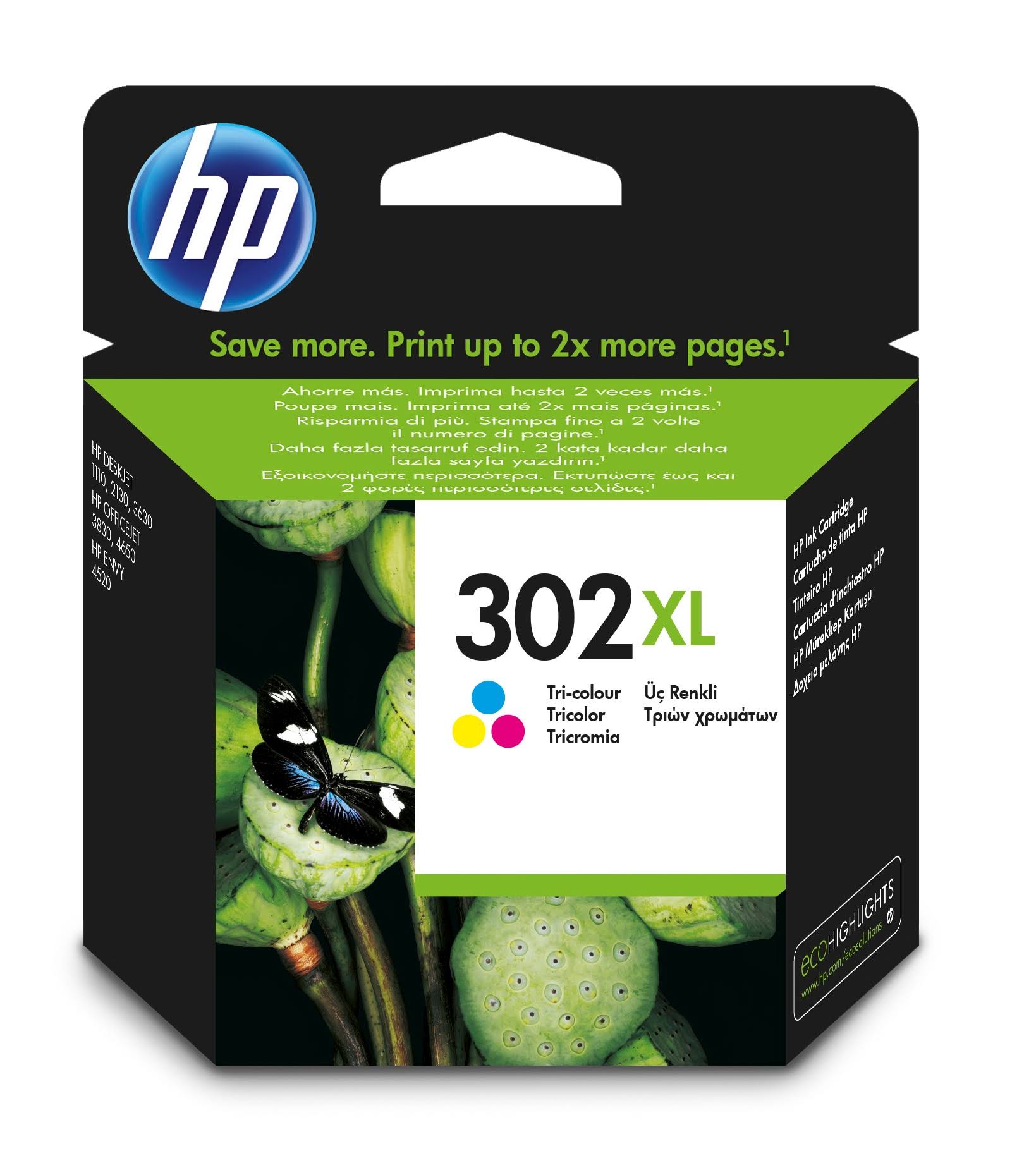 HP 302XL Tri-Color Ink Cartridge