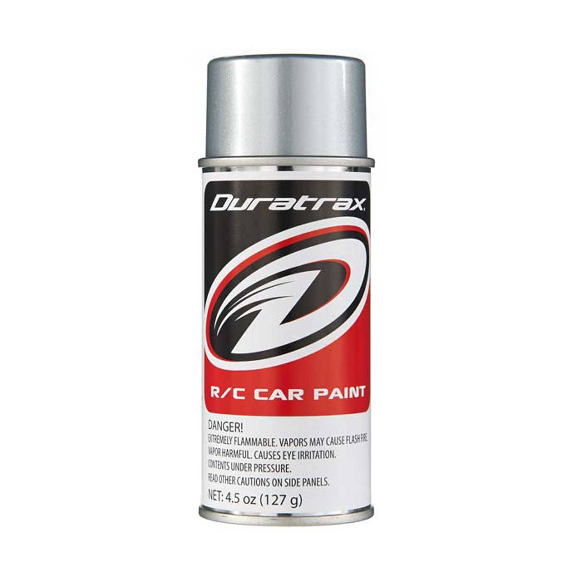 Duratrax Polycarb Car Paint Spray - Silver Streak, 127g