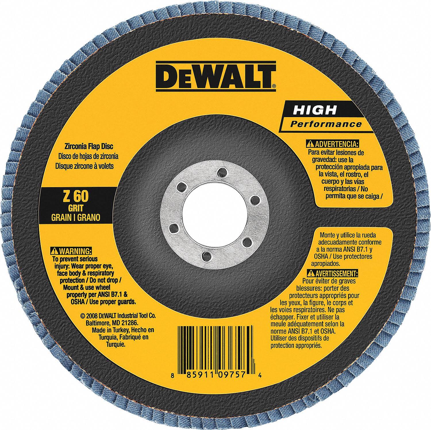 DeWalt Flap Disc - Type 27, 4-1/2" x 5/8"
