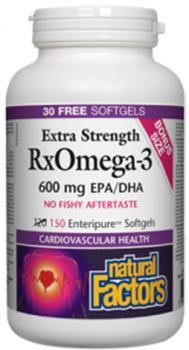 Natural Factors RxOmega-3 Extra Strength Supplement - 150ct
