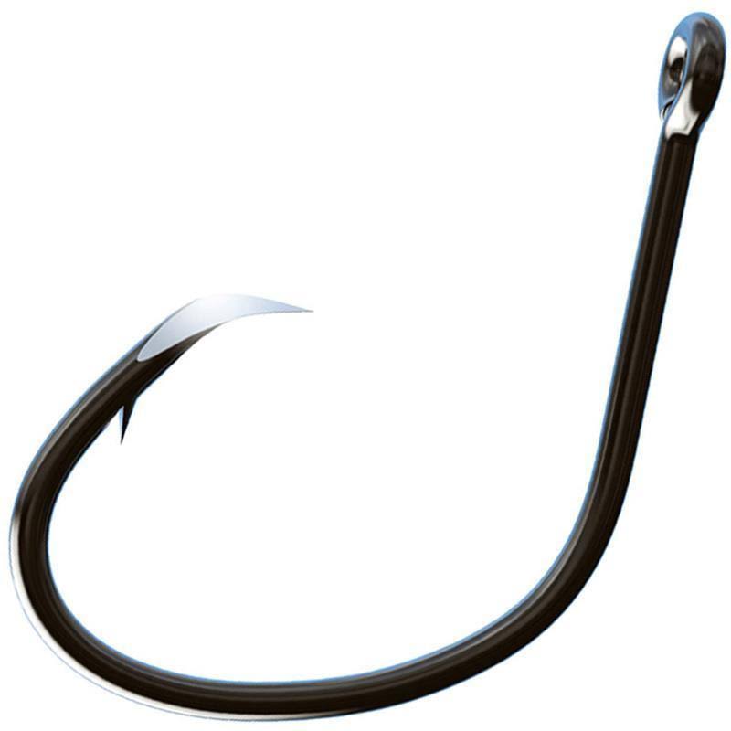 Eagle Claw Trokar Lancet Offset Circle Fishing Hook - Black Chrome, 13pc, Size 2/0