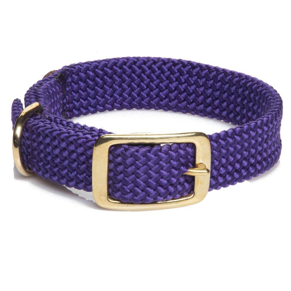 Mendota 1in Double Braid Collars Up to 24in - Purple