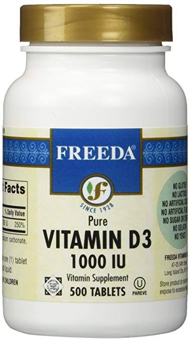 Freeda Vitamin D3 1000 I.U. - 500 Tab