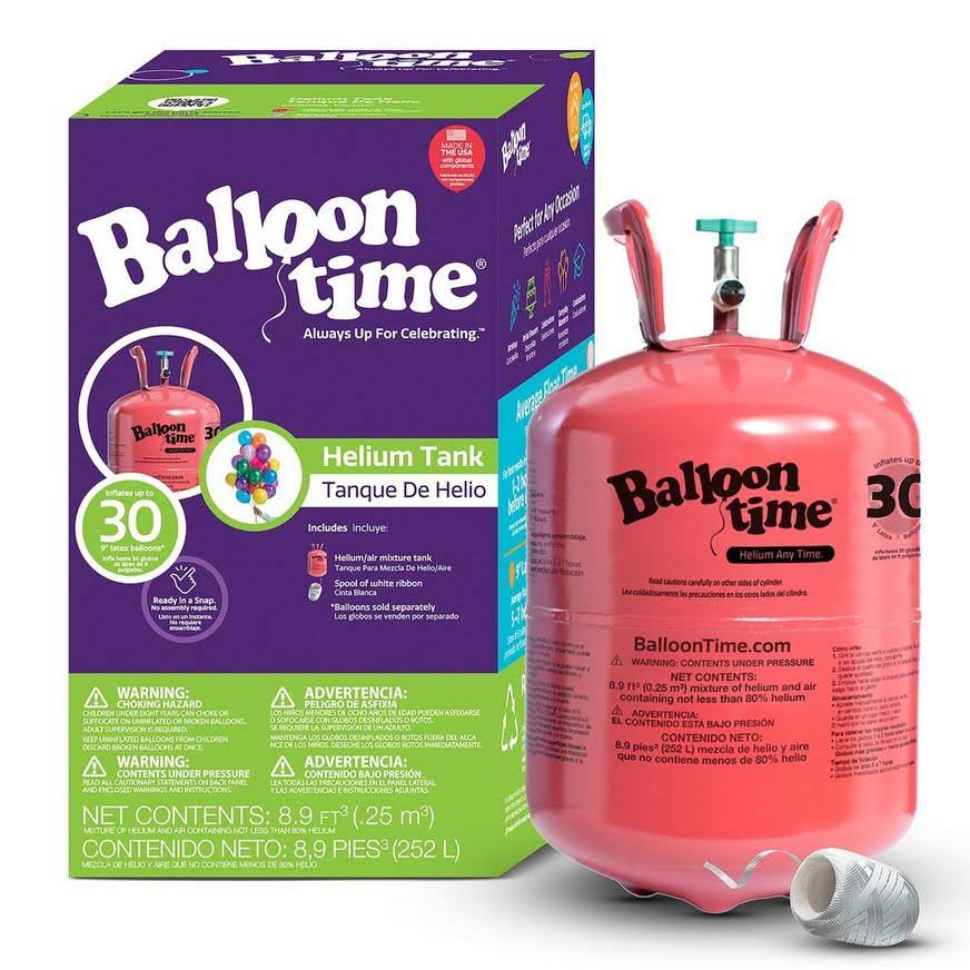Balloon Time Small Helium Tank 8.9cu ft