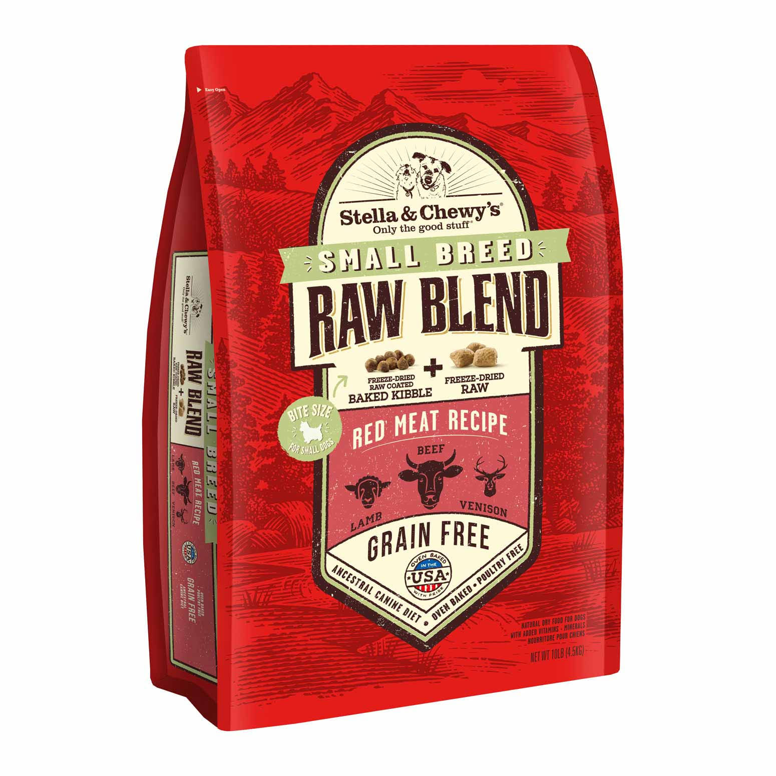 Stella & Chewy's Raw Blend Small Breed Red Meat Recipe Dog Food 10 lb