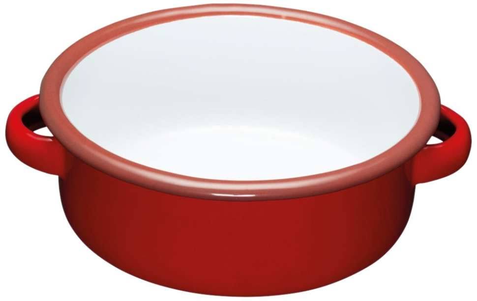 Kitchencraft Enamel Serving Bowl - Red, 14cm