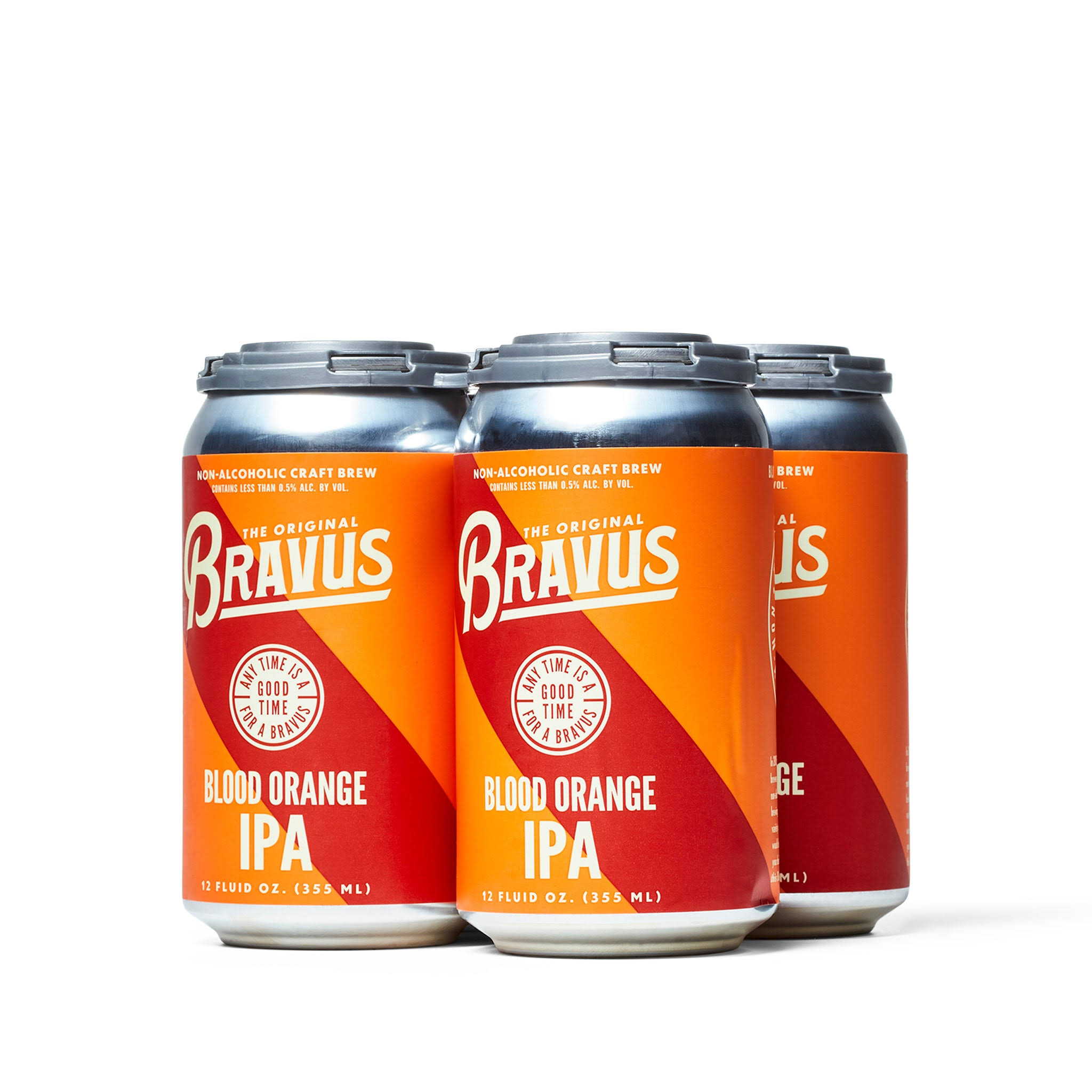 Bravus Brewing - Non Alcoholic Blood Orange IPA - 4-Pack