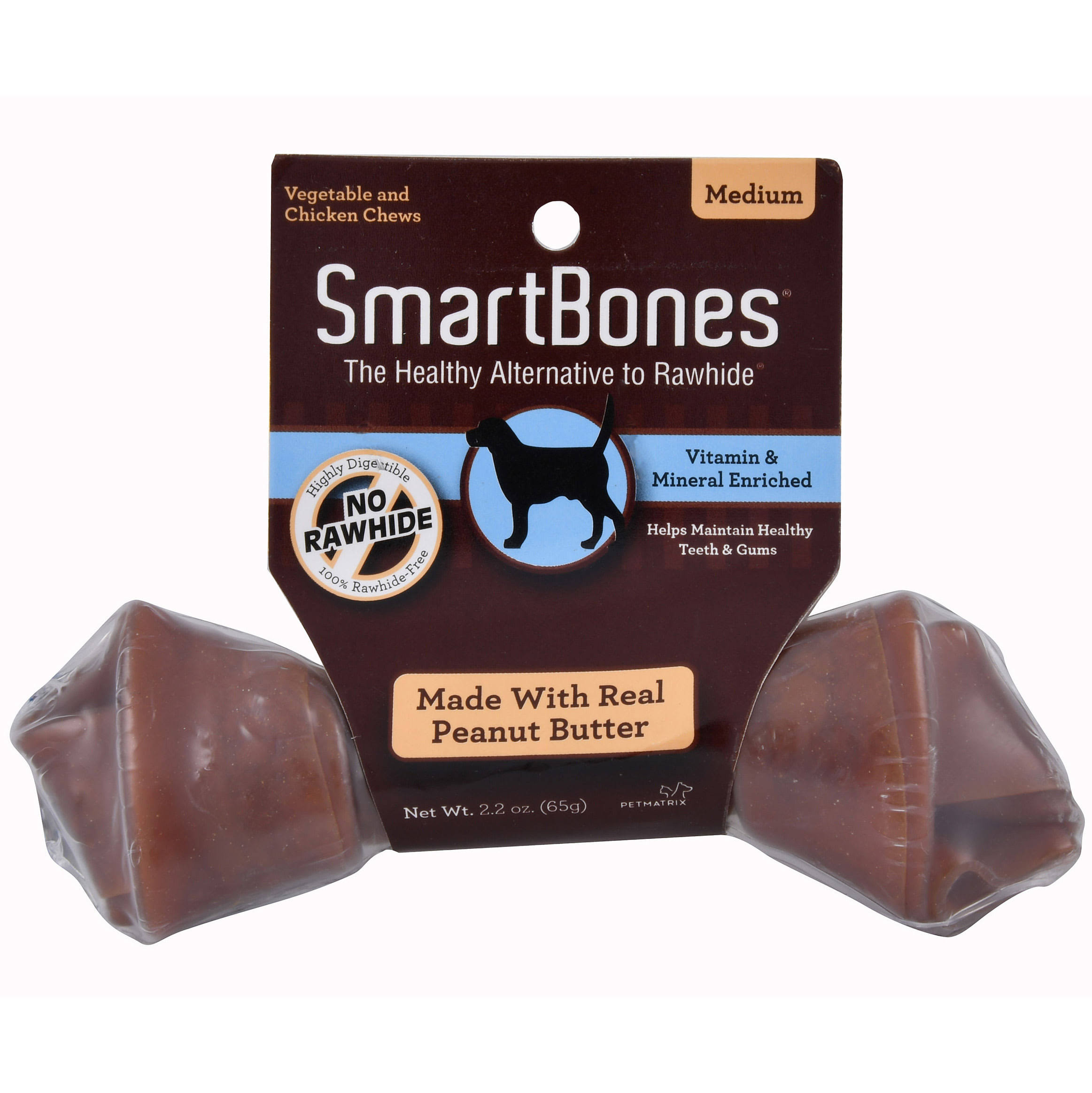 Smartbones Dog Chew - Medium, Peanut Butter