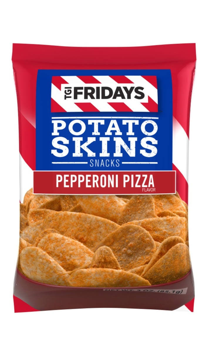 Tgi Fridays Snacks, Potato Skins, Pepperoni Pizza Flavor - 3 oz