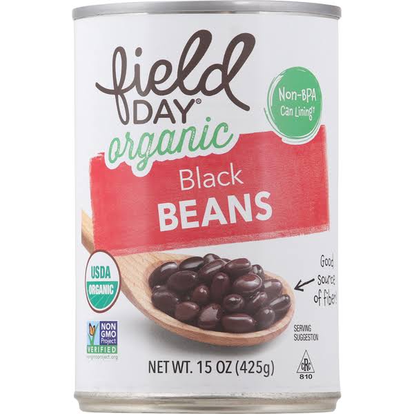 Field Day Black Beans, Organic - 15 oz
