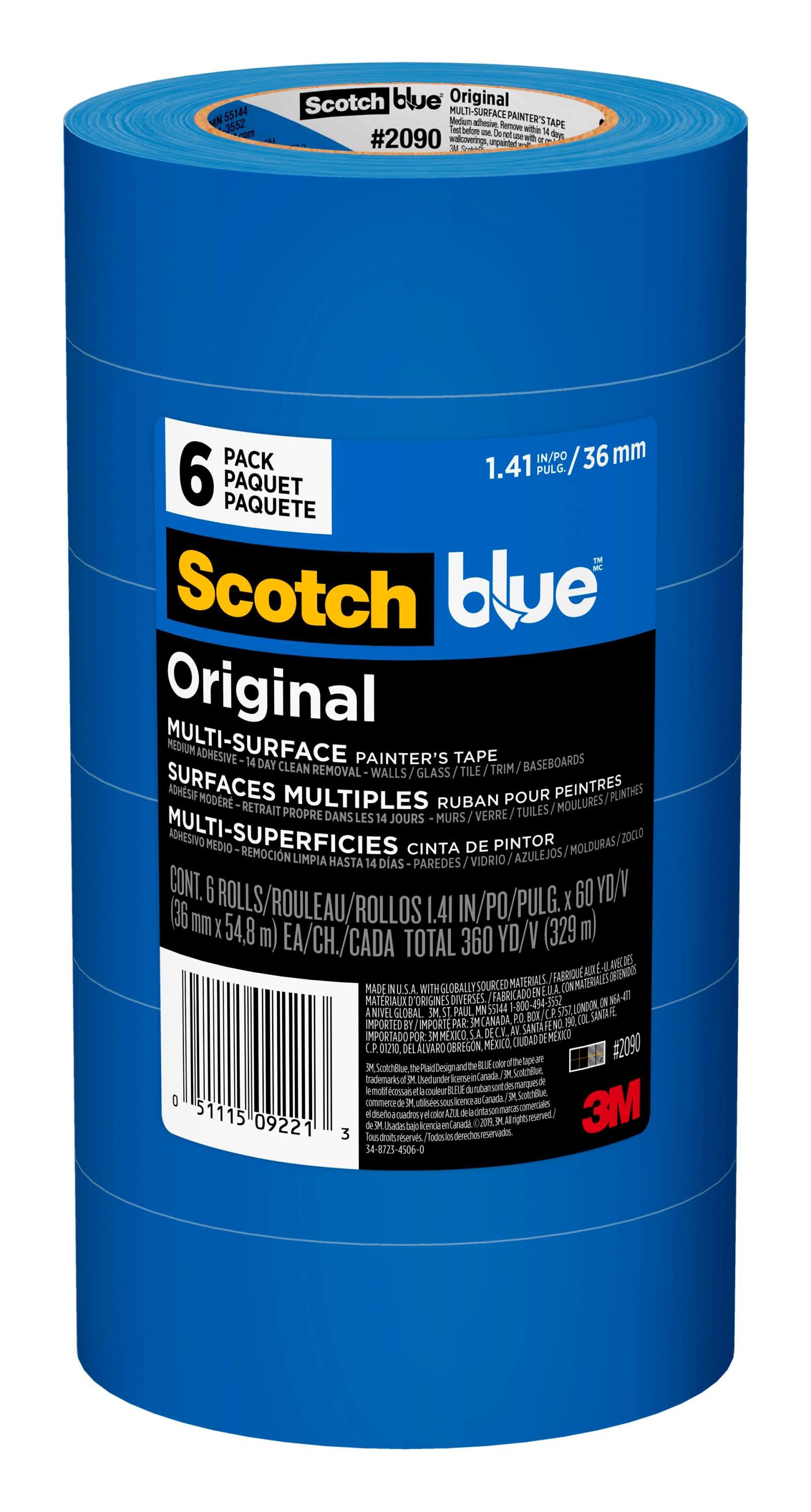3M ScotchBlue Original Multi-Use Painter's Tape - 1.41 in x 60 yds