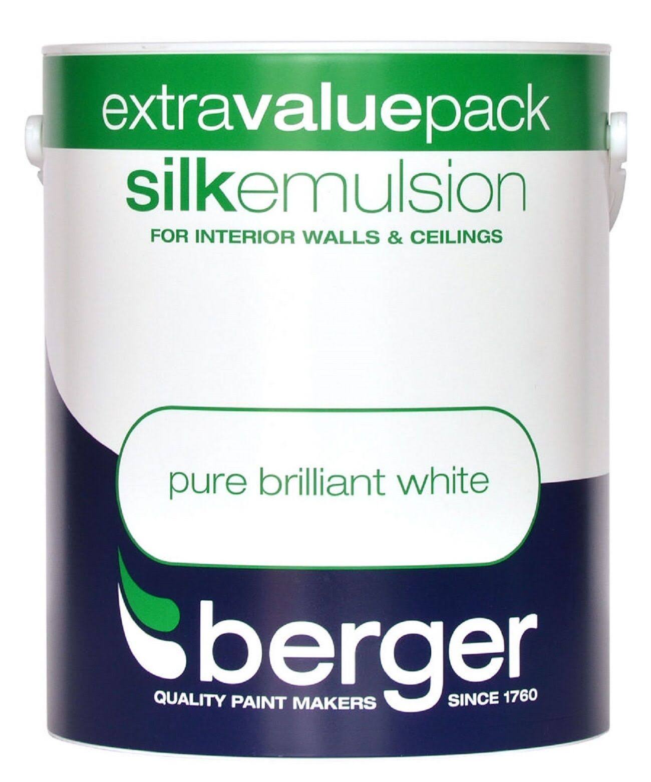 Berger Silk Emulsion Pure Brilliant White - Walls & Ceillings Paint 3l