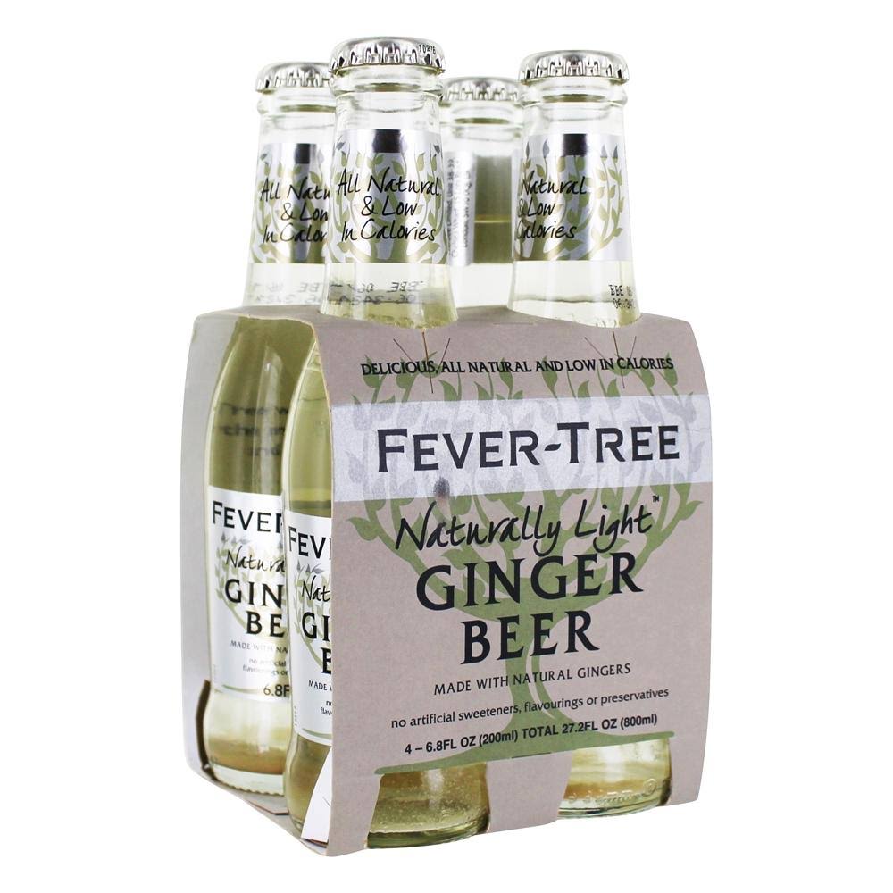 Fever Tree Naturally Light Ginger Beer - 200ml, 4ct