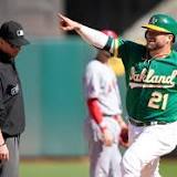 A's end season with 3-2 win over Angels; Stephen Vogt homers in final at-bat