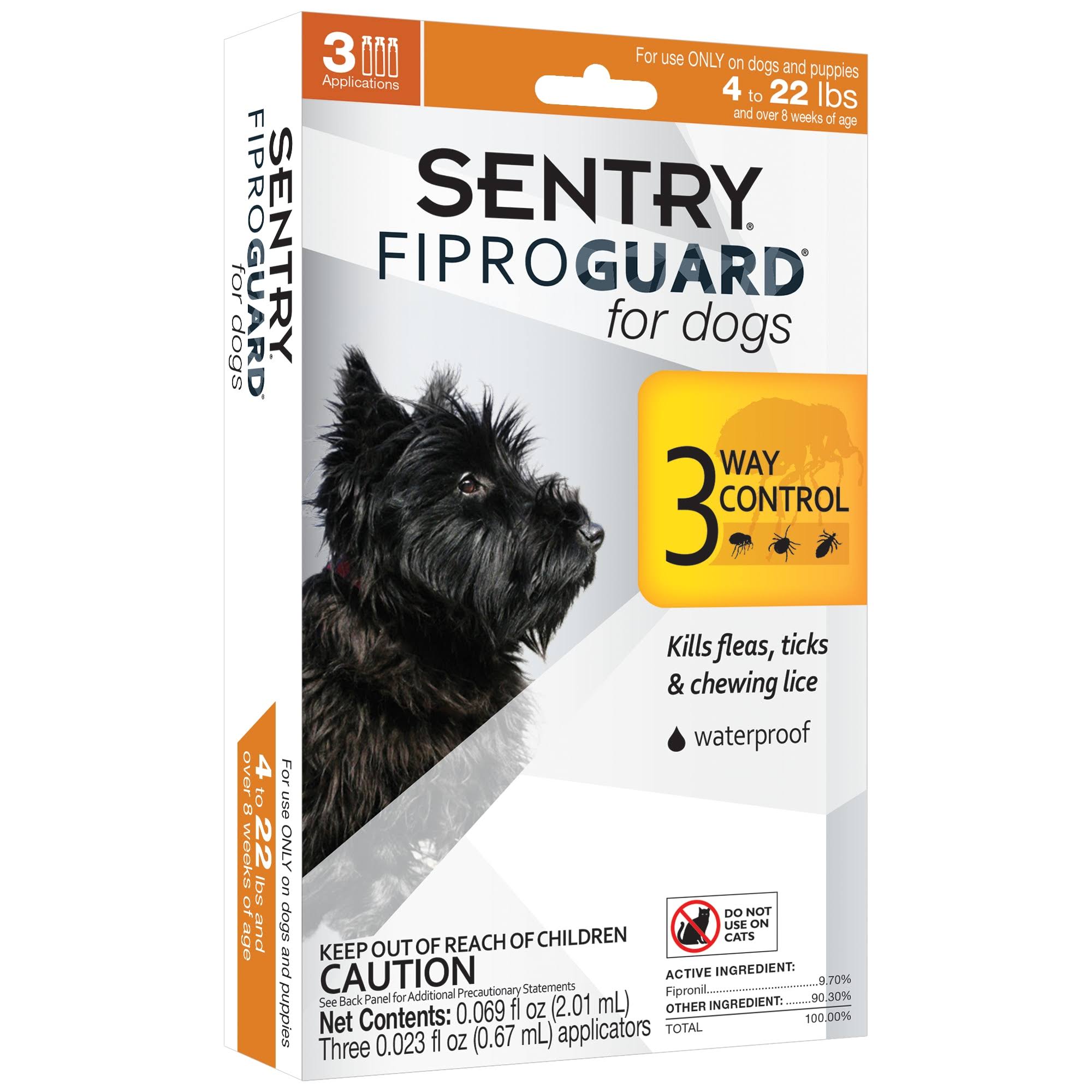 Sentry FiproGuard Topical Flea and Tick Dog Treatment - 2.01ml