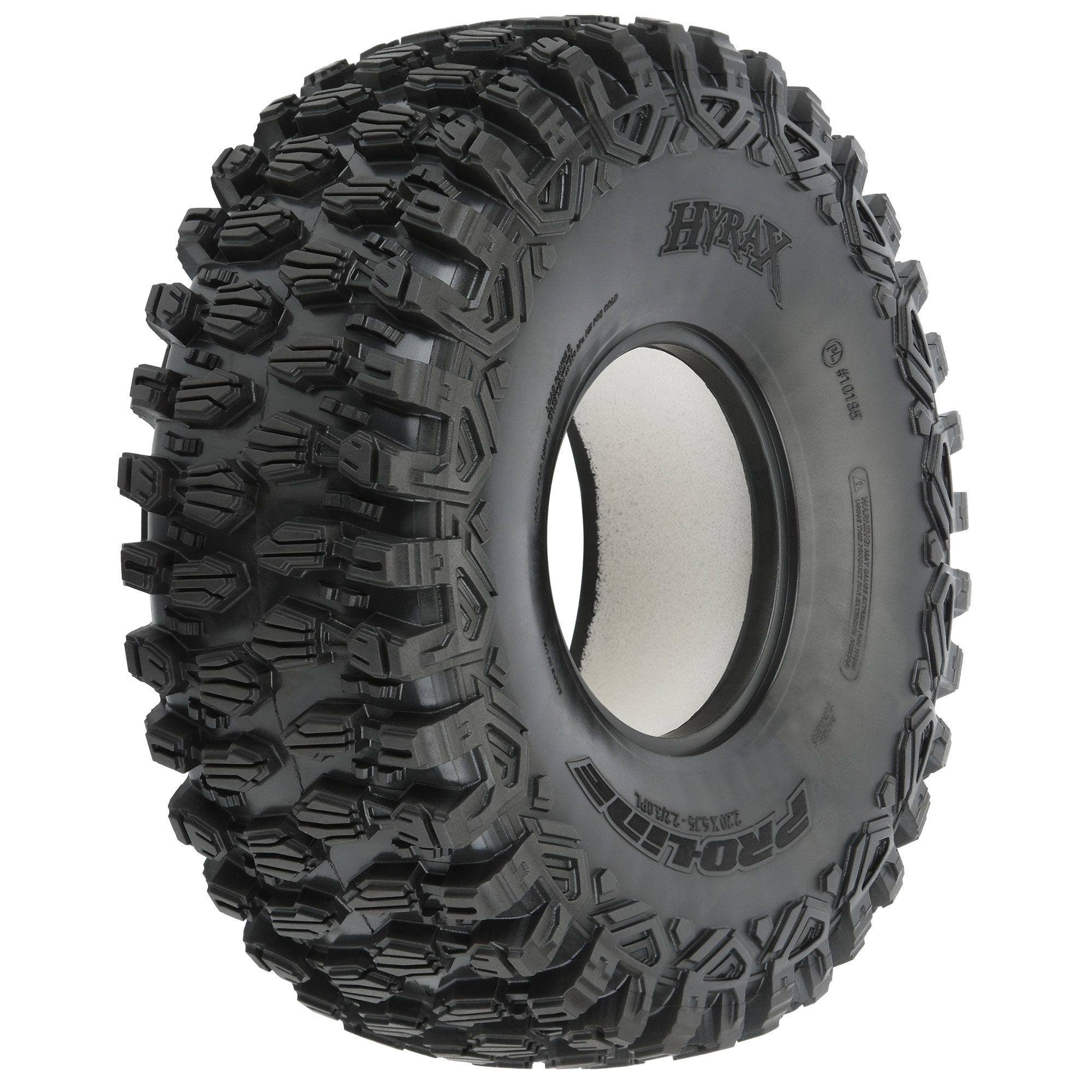 Pro-Line Racing 1/10 Hyrax U4 G8 Front/Rear 2.2 inch/3.0 inch Rock Racing Tires 2 PRO1019514
