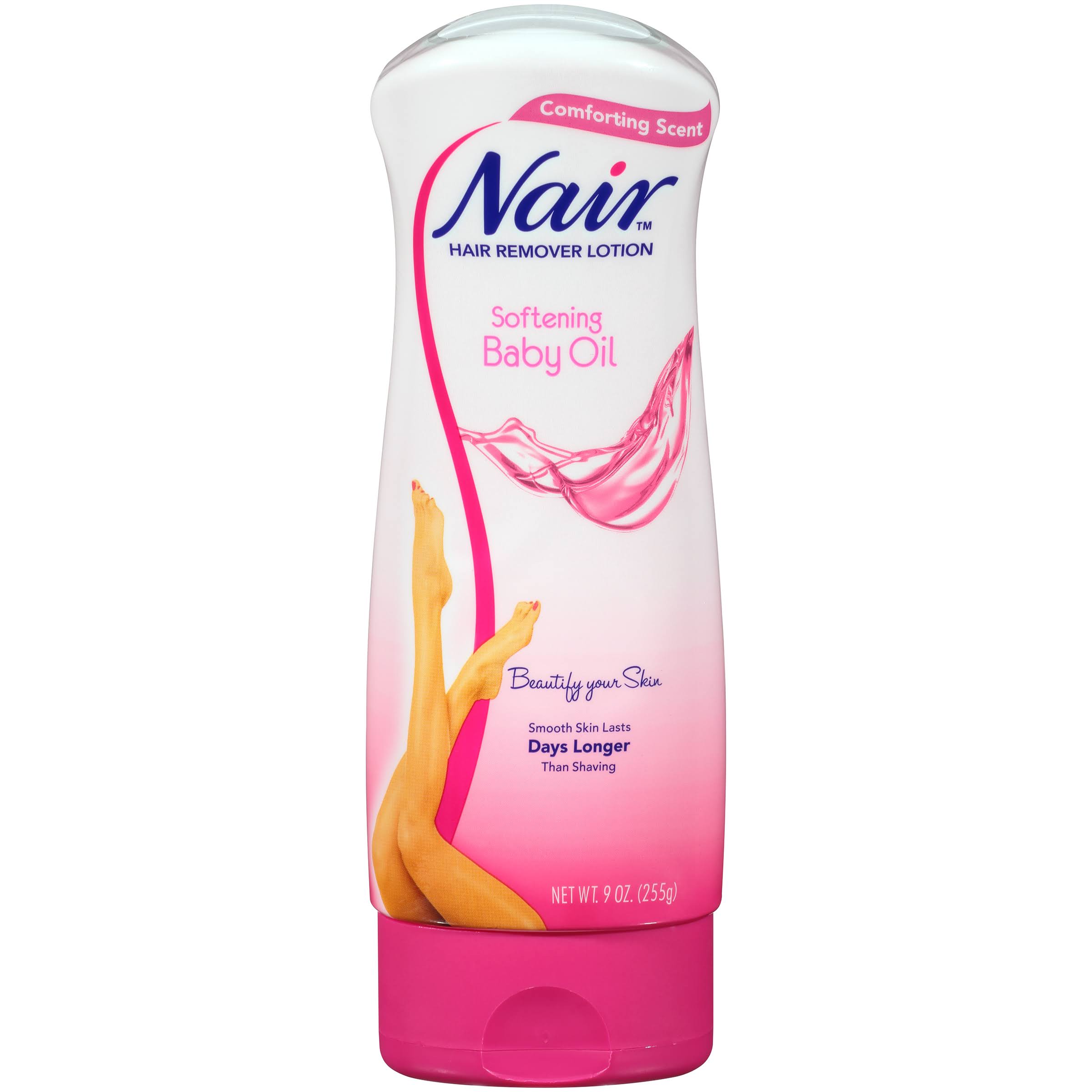 Nair Softening Baby Oil Hair Remover Lotion - 9oz