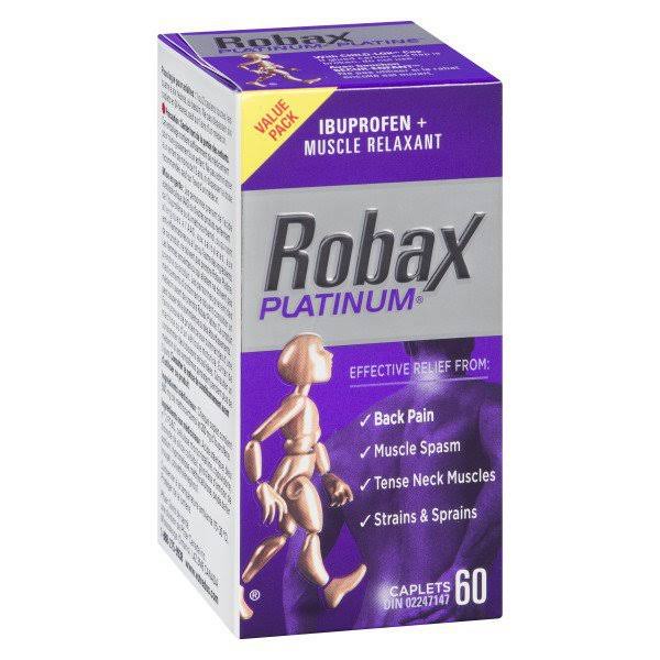 Robax Platinum Muscle and Back Pain Relief Caplets - 60ct