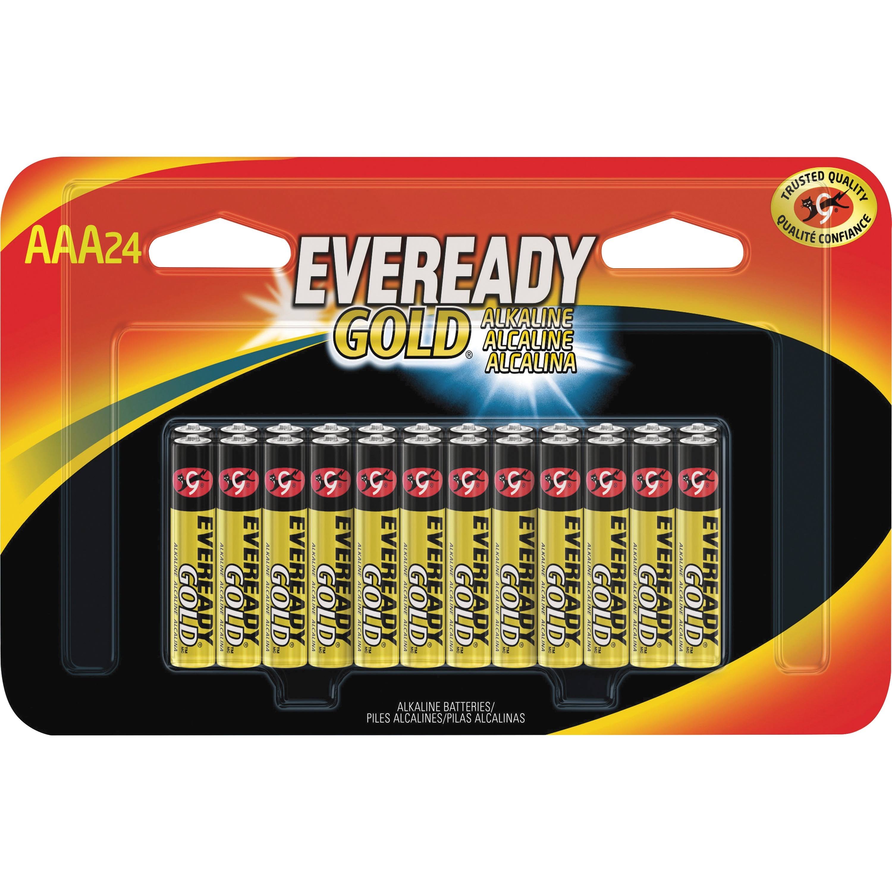 Eveready Gold Alkaline Batteries - AAA, 24pk