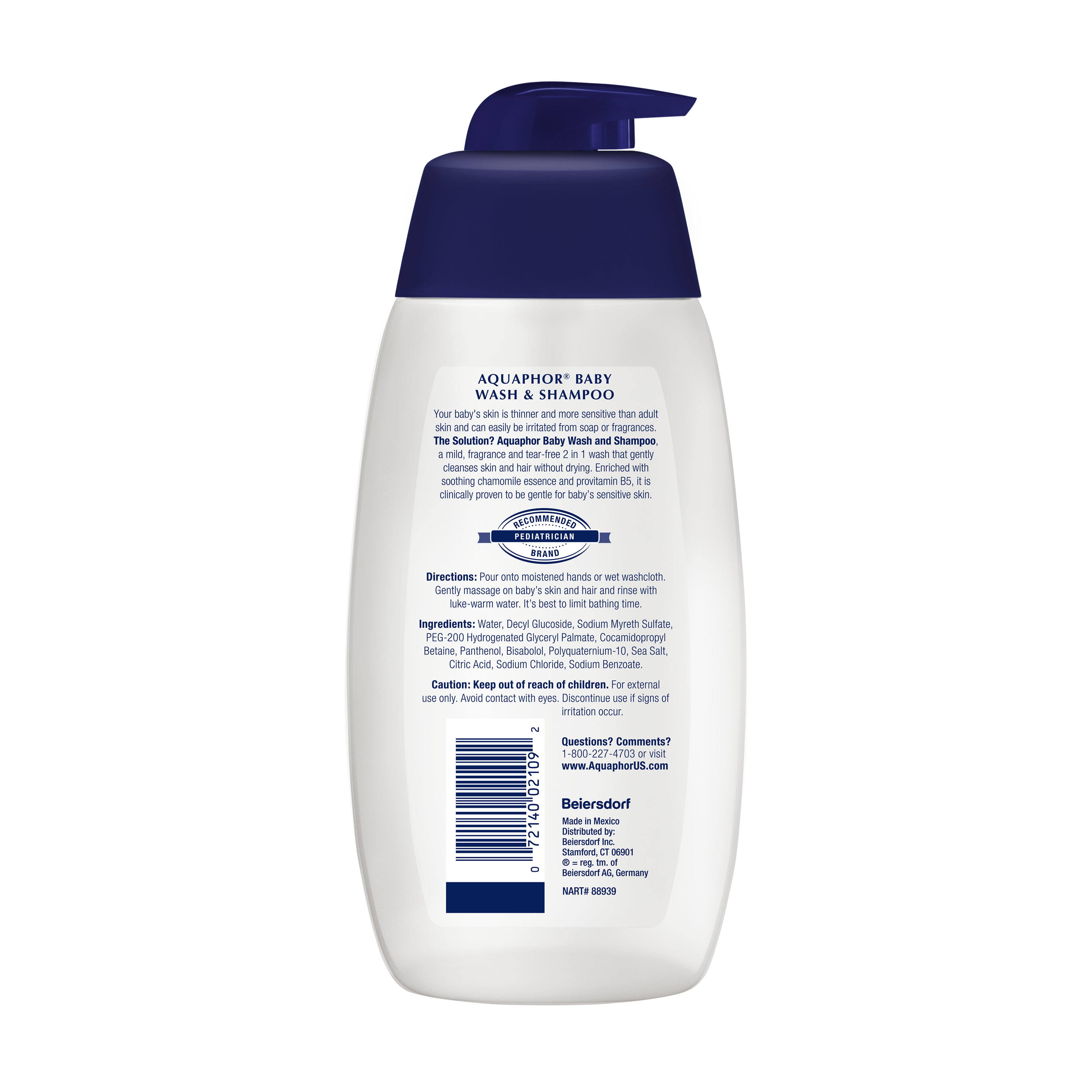 Aquaphor Baby Gentle Wash and Shampoo - 16.9oz
