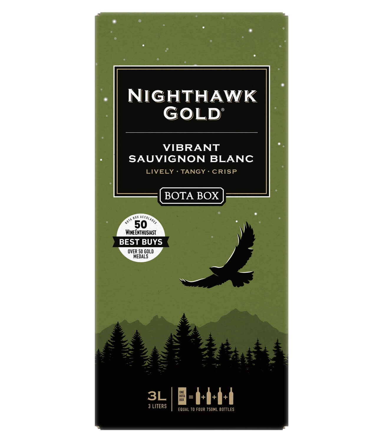 Bota Box Nighthawk Gold Sauvignon Blanc, Vibrant - 3 liters