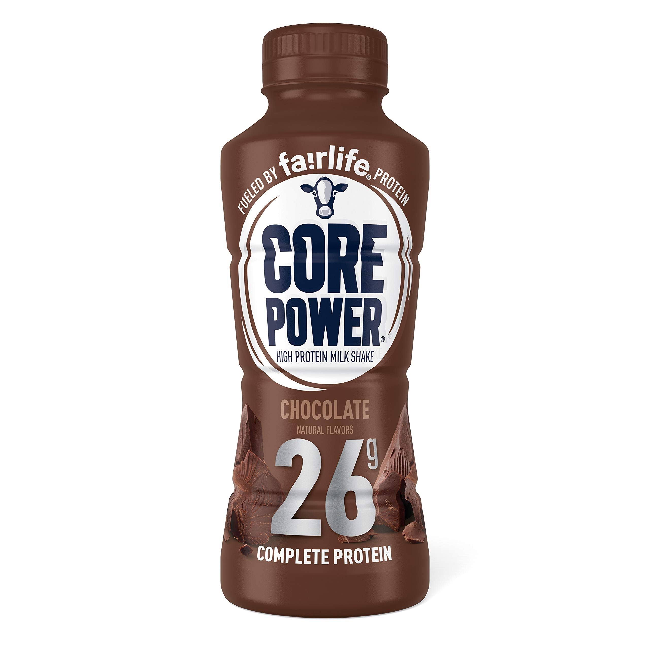 Fairlife Core Power 26g Protein Milk Shakes, Ready To Drink For Workout Recovery, Chocolate, 14 Fl Oz