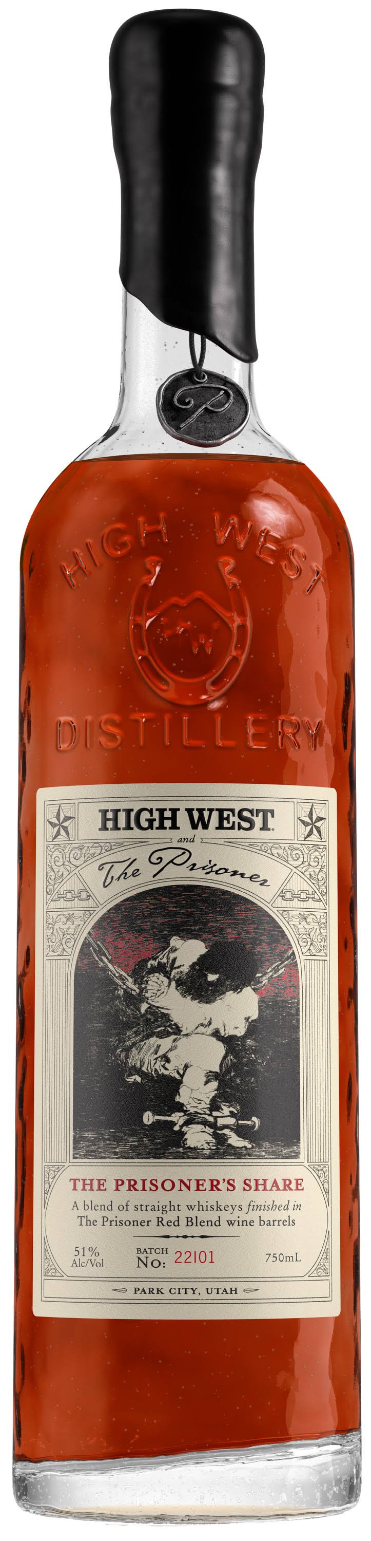 High West The Prisoner's Share Blended Whiskey 750ml Bottle
