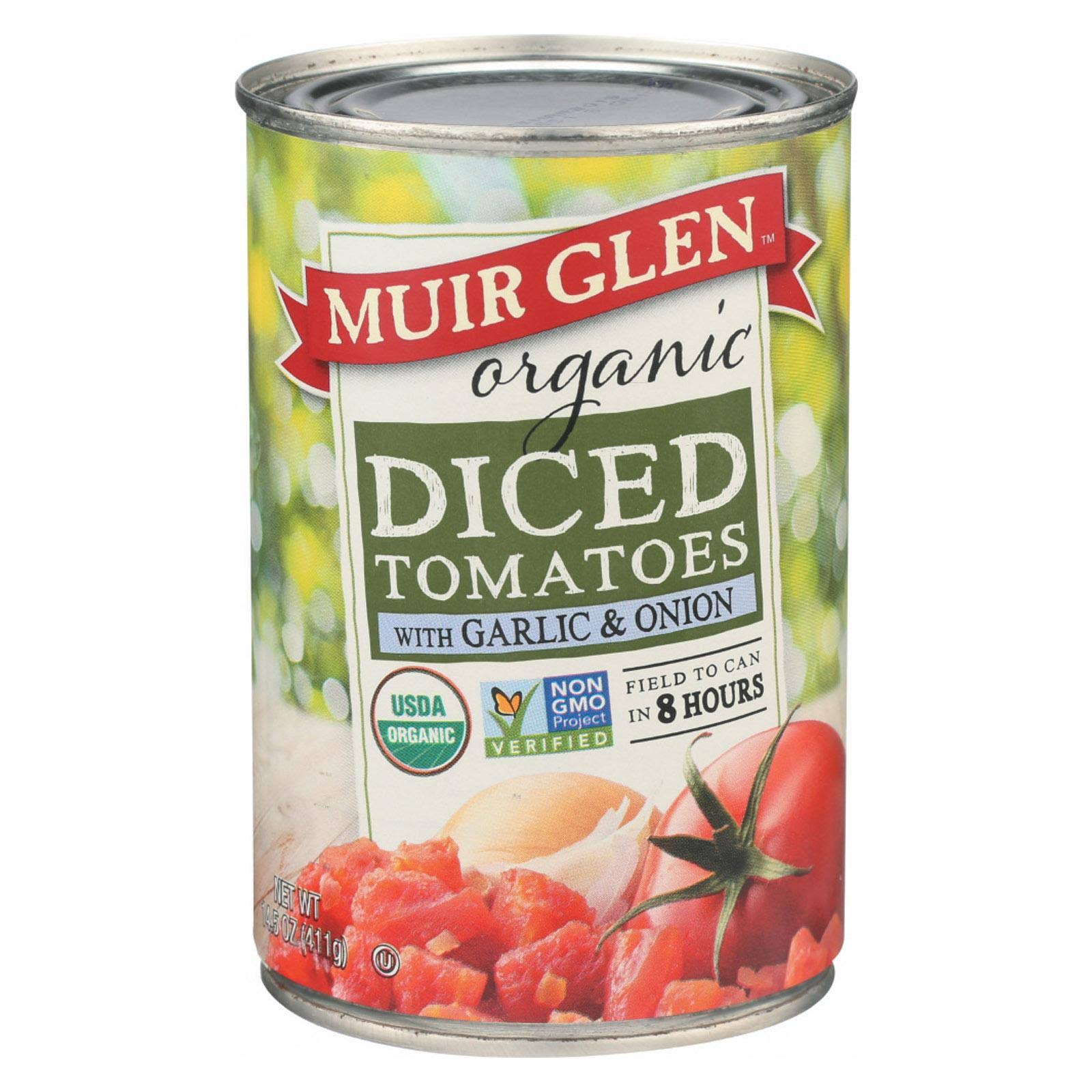 Muir Glen Organic Diced Tomatoes - with Garlic and Onion, 14.5oz