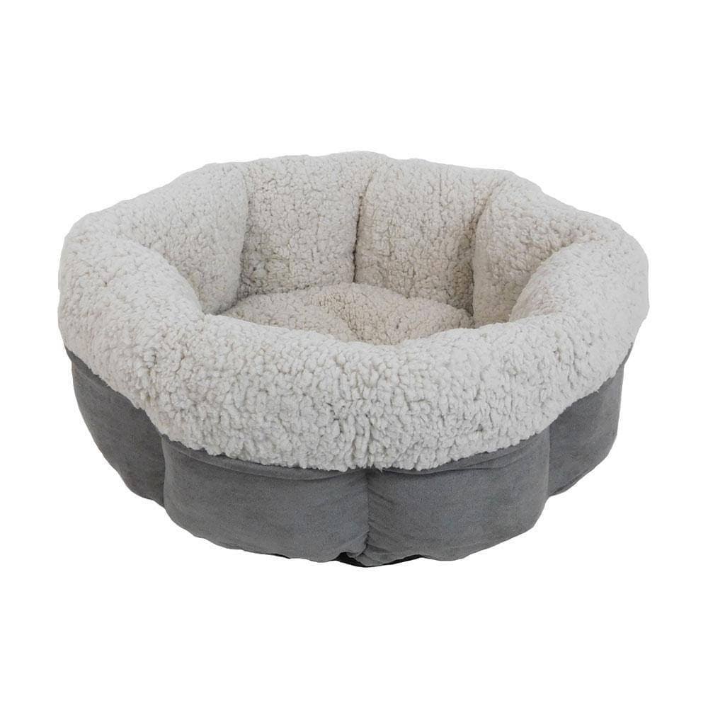 Rover Rest Peanut Cuddle Cup Dog Bed Charcoal 20 x 20 x 8 inch