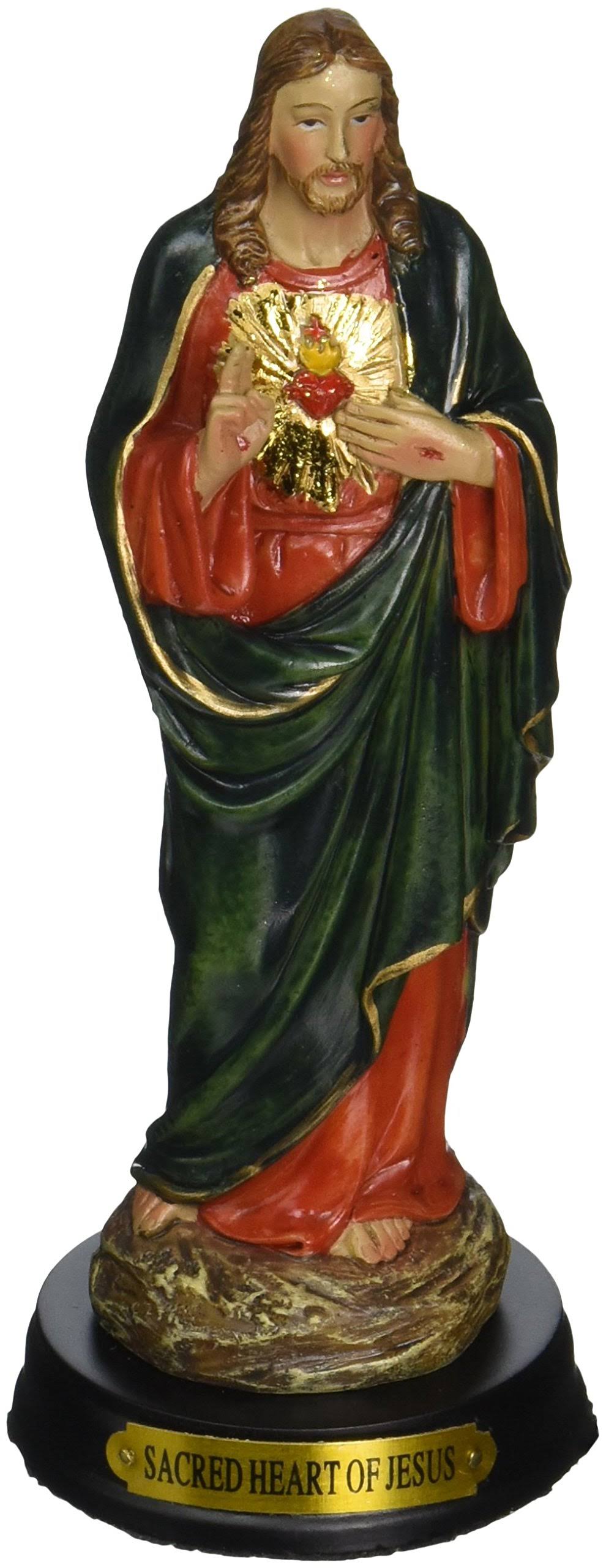 13cm Sacred Heart of Jesus Holy Religious Figurine Decoration Statue