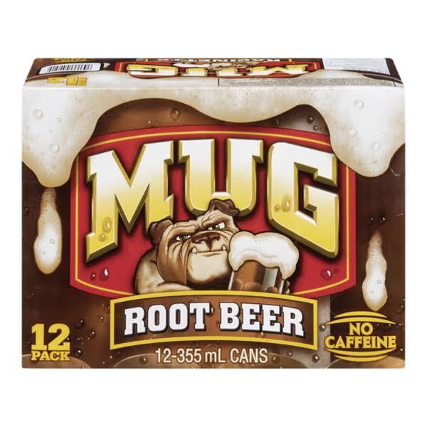Mug Root Beer, 355 Ml Cans, 12 Pack