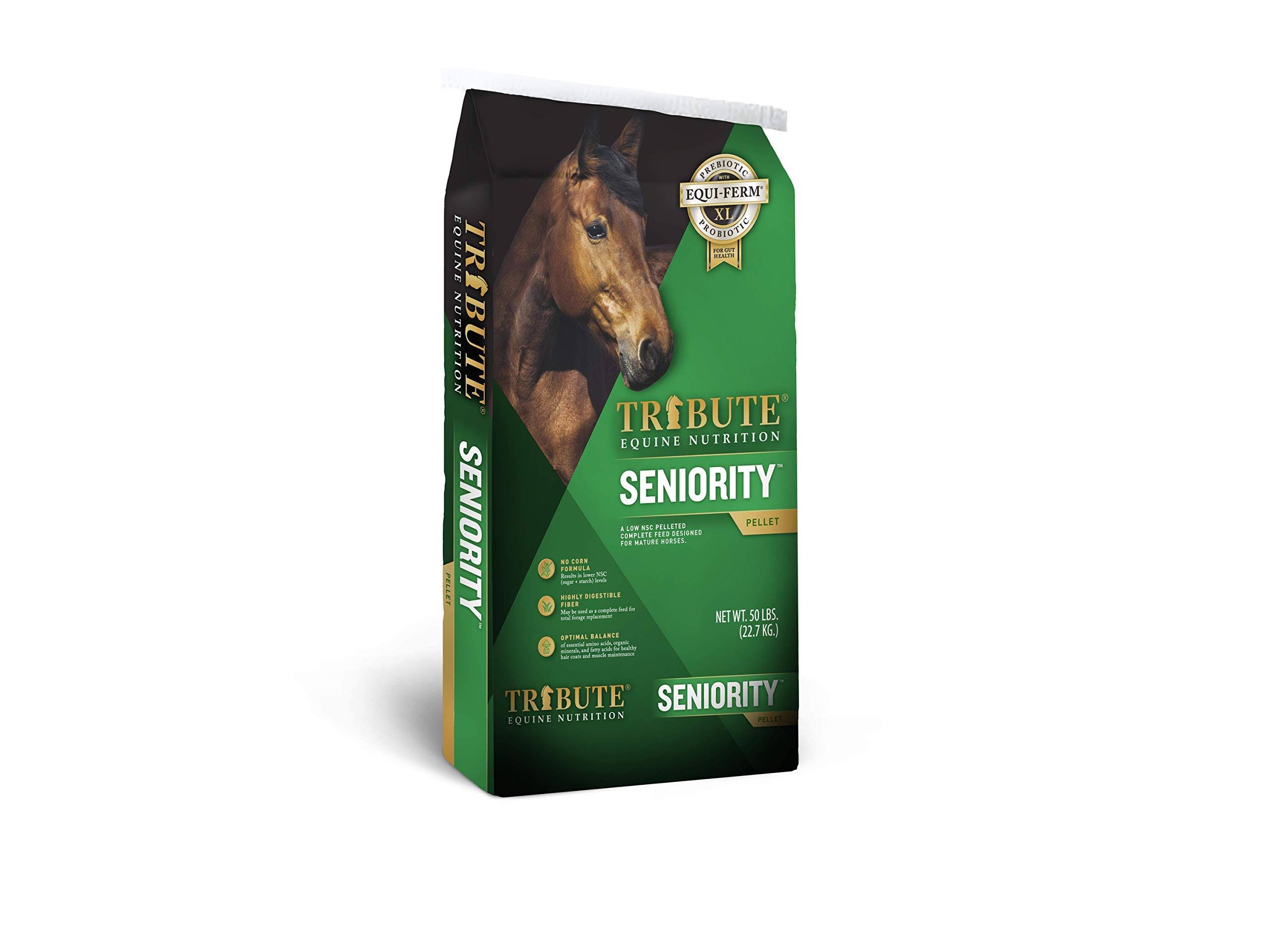 Tribute Equine Nutrition Seniority Pellet Horse FEED, 50-lb Bag