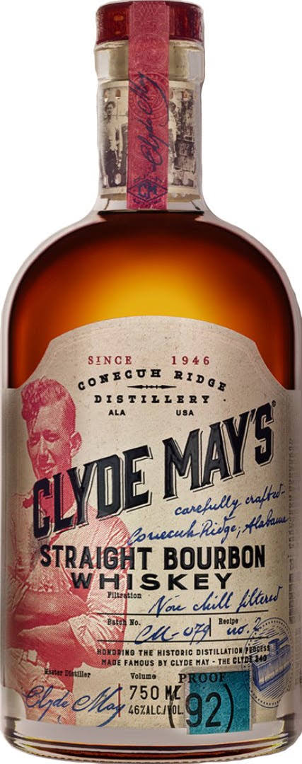 Clyde Mays Whiskey, Straight Bourbon - 750 ml