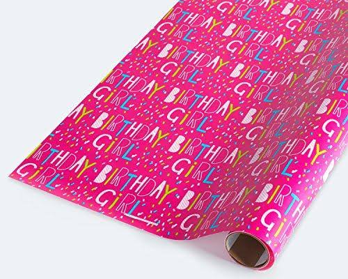 American Greetings Birthday Girl Wrapping Paper