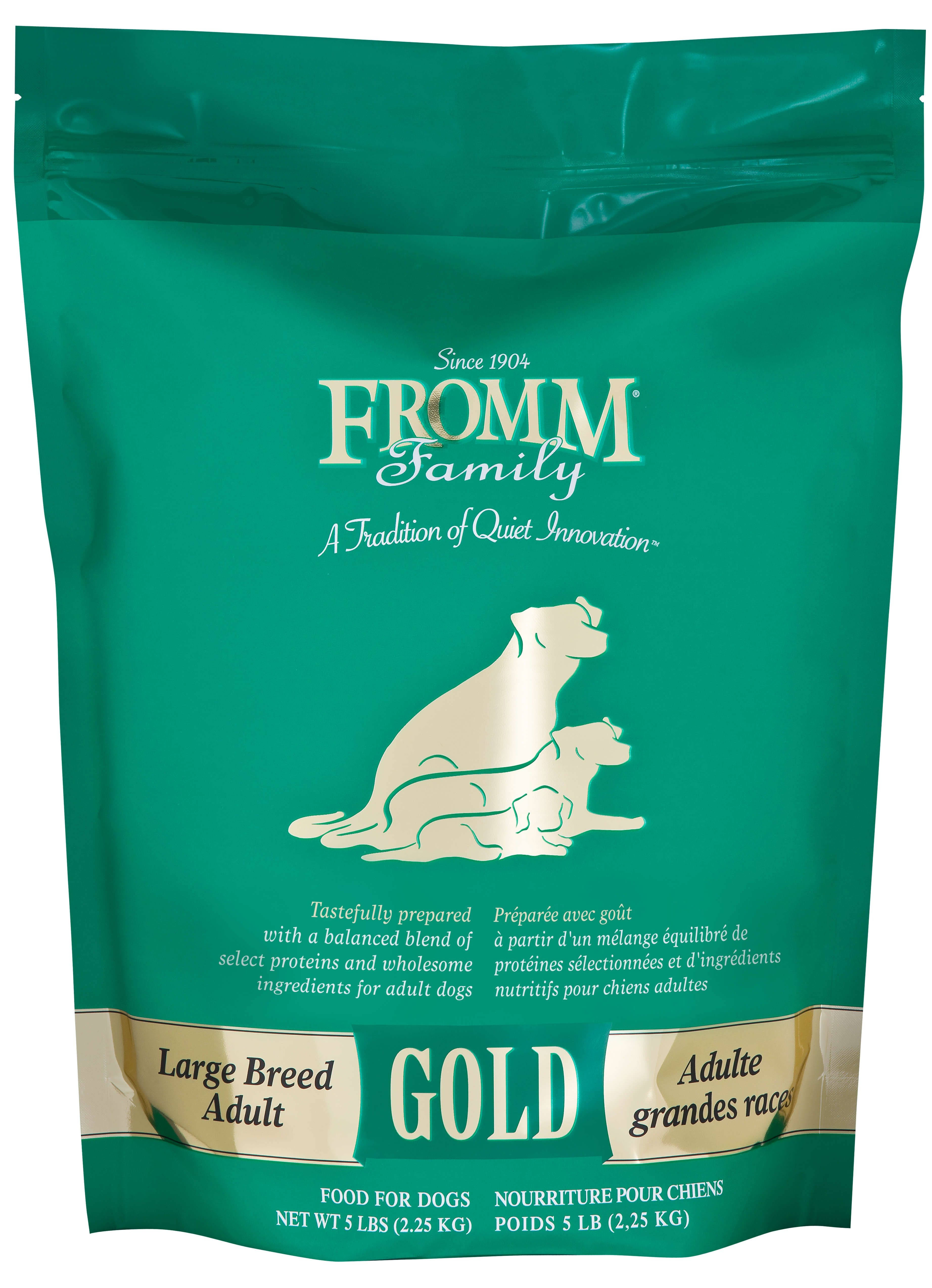 Fromm Gold Large Breed Adult Dog Dry Food - Duck, Chicken, Lamb, Eggs & Cheese, 5lb